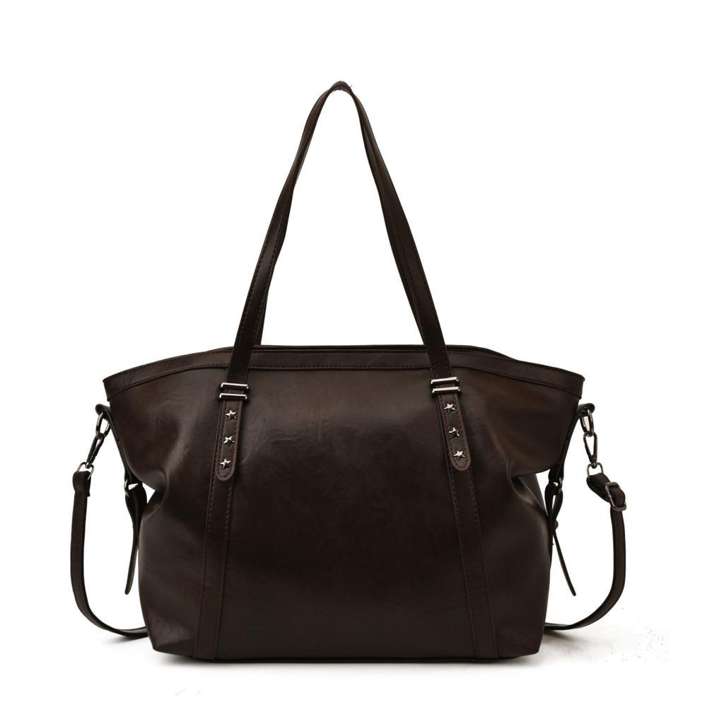 Large Capacity Faux Leather Tote Bag Women Shoulder Bag Everyday Use Work and Casual Bag