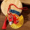 Spring Festival Pony Embroidered Pendant Tassel Car Hanging Ornaments  Festive Accessory