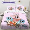 The Amazing World of Gumball Pattern Bedding Quilt Set  Home Decoration  Gift (1 * duvet cover + 2 * pillowcase  without core)