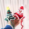 Cute Cat Knitted  Hat Comfortable Dog Christmas Tree Hat Pet Accessories Dog Headwear  Party