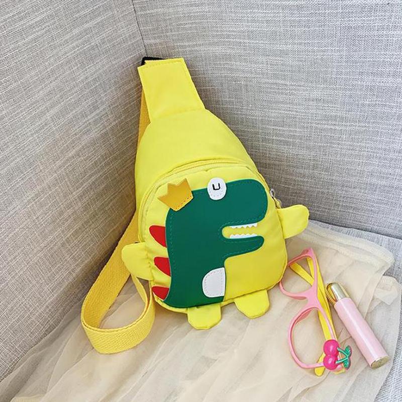 Desenhos animados dinossauro crossbody bolsas meninos meninas bonito crianças peito bolsas ombro mensageiro mochila de viagem para crianças