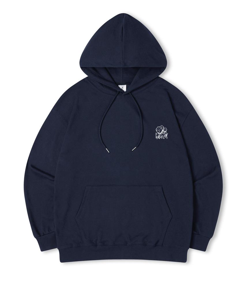 Dice Oversized Brushed Print Hooded Sweatshirt