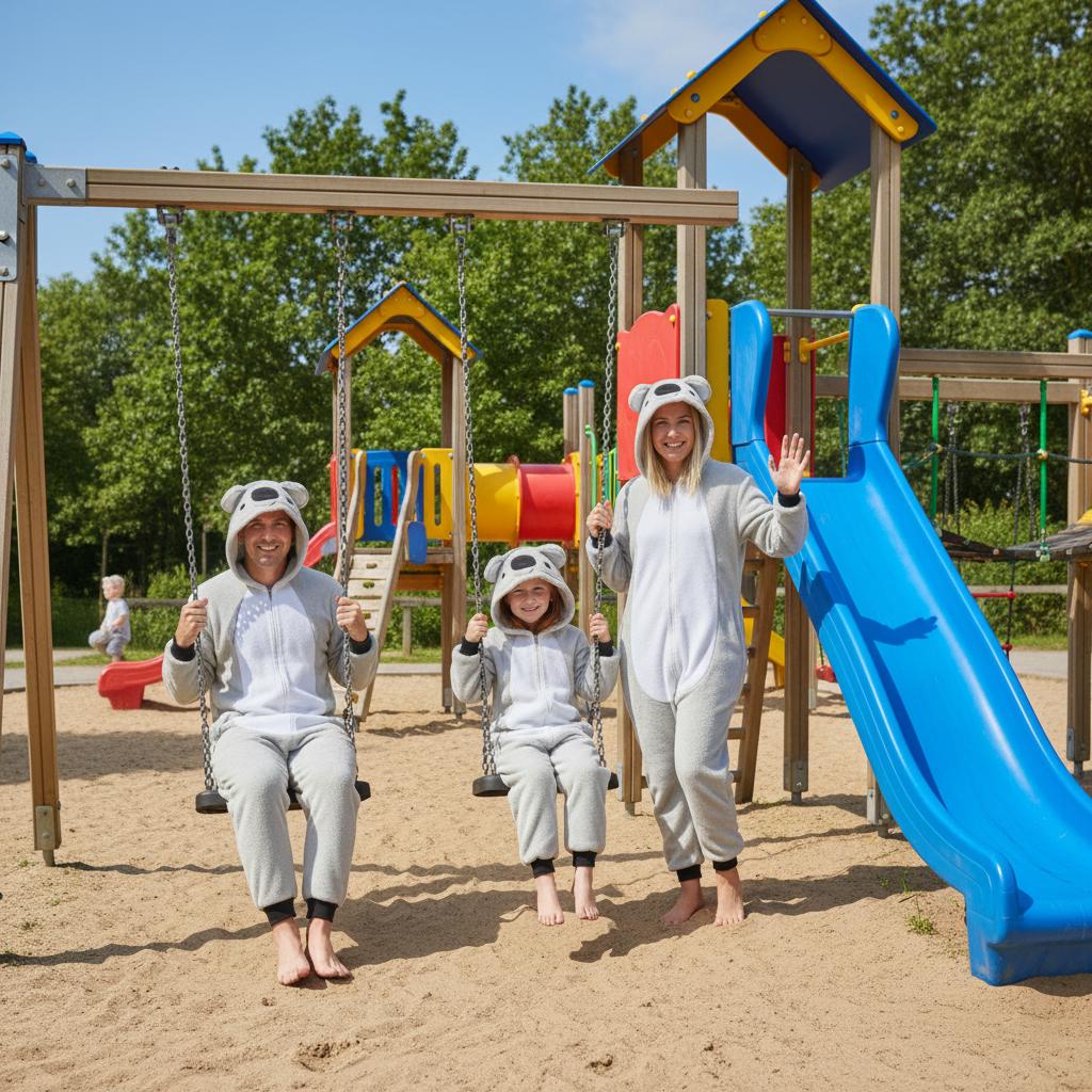Piżama dziecięca kombinezon koala strój kigurumi świąteczny dziecięcy 146-152 Kombinezon dziecięcy 039pcN koala - 146-152