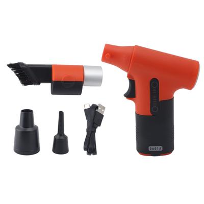 Turbo Jet Fan 120000 RPM Powerful Handheld Portable Mini Air Duster for Pet Hair Drying Sport Cooling Red