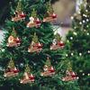 Fun Festive And Cartoon Dog Santa Hanging Ornaments For Christmas Tree And Decoration Vehicle