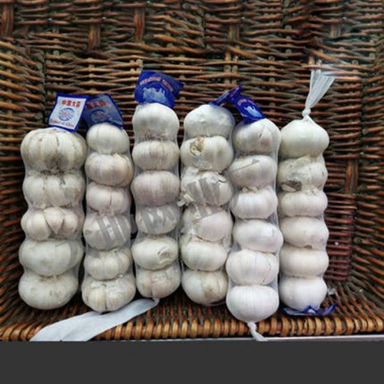 100 stk Nettingposer Praktiske Gjenbrukbare PE Pustende Hvitløk Ingefær Pakkenett Sekker Plastspenner for Marked