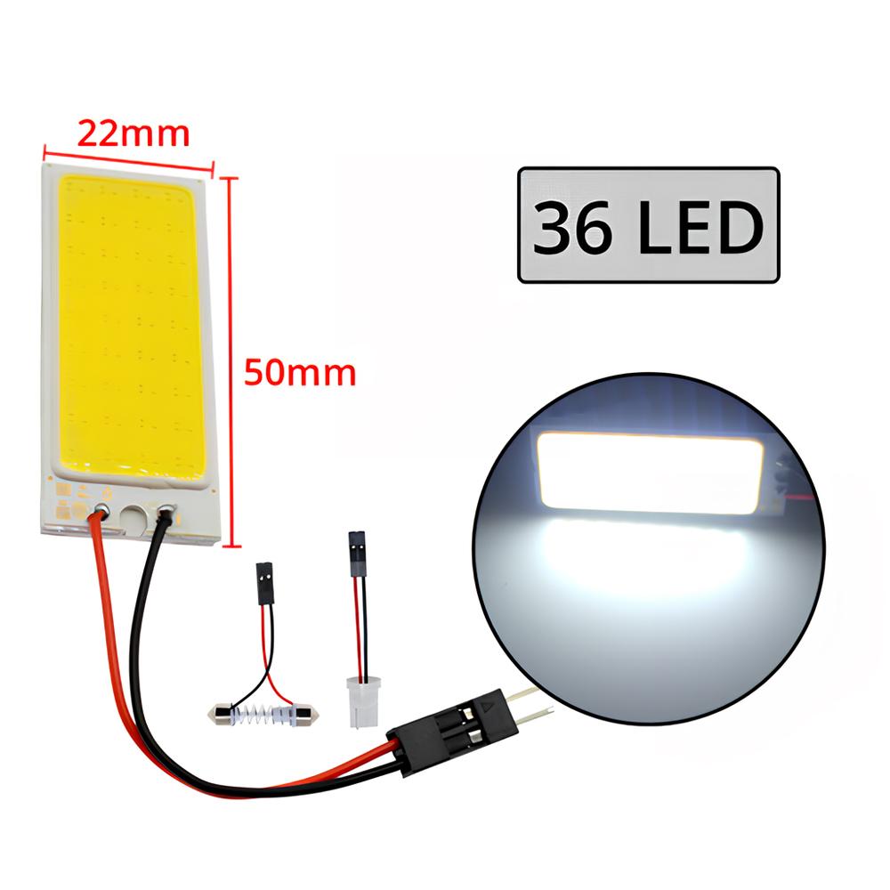 2/4/8/10pcs T10 C5W COB 16/24/36/48SMD Dome Festoon Reading Lamps Car Led Parking Bulb Auto Interior Panel License Plate Light