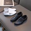 Schwarze Lederschuhe für Jungen Kinderschuhe Performance-Schuhe Kinder Slipper Spitzschuh Kleidung für Jungen Kinderschuh für Jungen Zapatos Niña