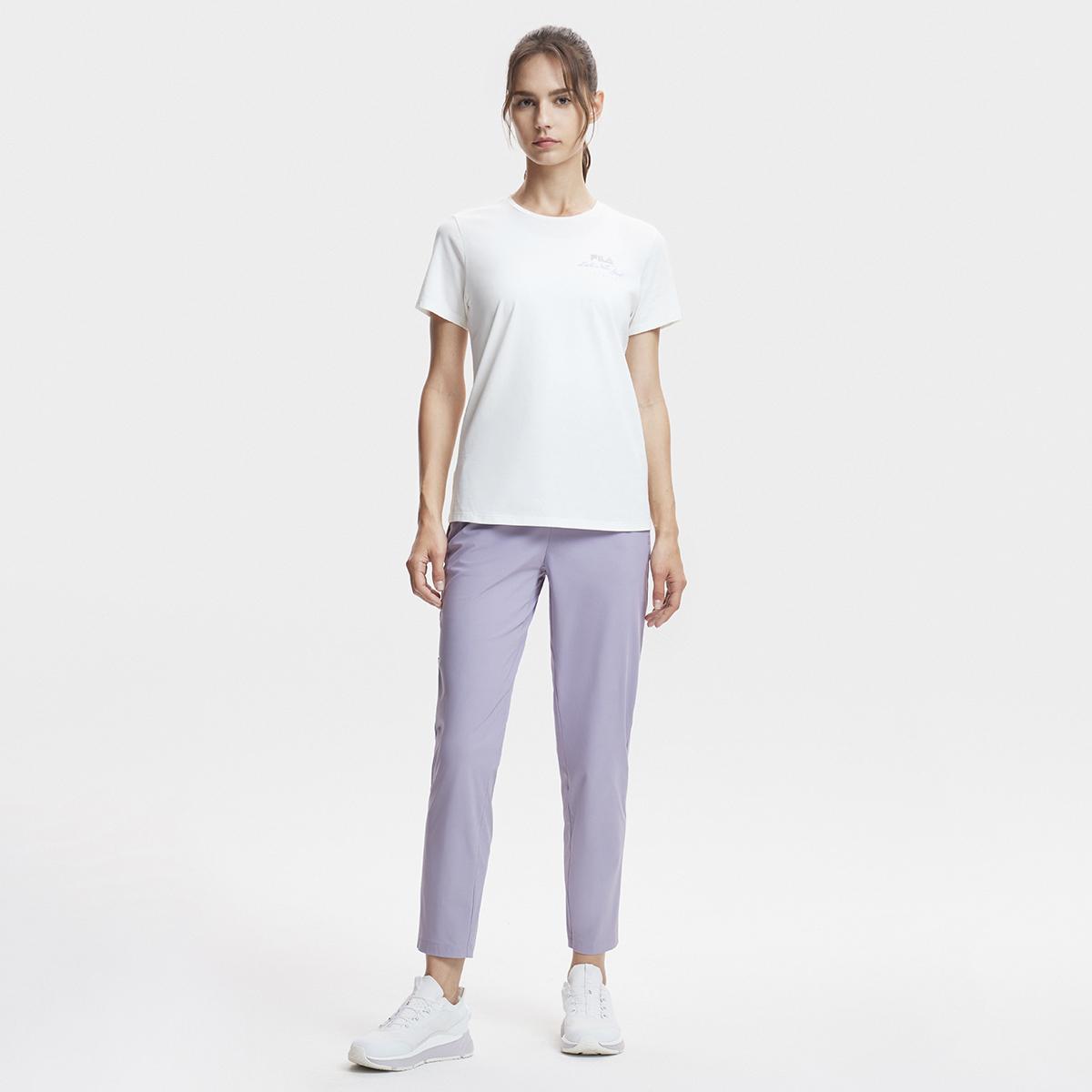 

New FILA Knitted Sweatpants Women s Midnight Purple A11W421613FPU 170/70A/L