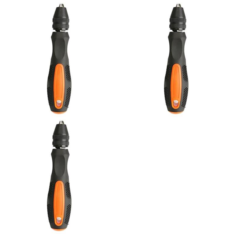 A25F-3 Set 0.5-8Mm Mini Hand Drill With Keyless Chuck Pin Vise Model Hand Drill