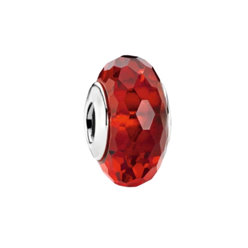 Sparking Murano Glass Charm Beads Dangle Original Snake Fit Copper Bracelet Necklace Beads For Diy Jewelry Women Gift