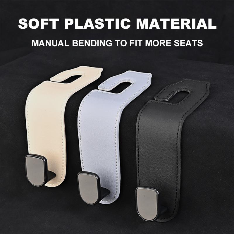 Car Seat Headrest Hook Universal Hidden Car Hook Metal Hanging Hooks Interior Seat Back Interior Accessories