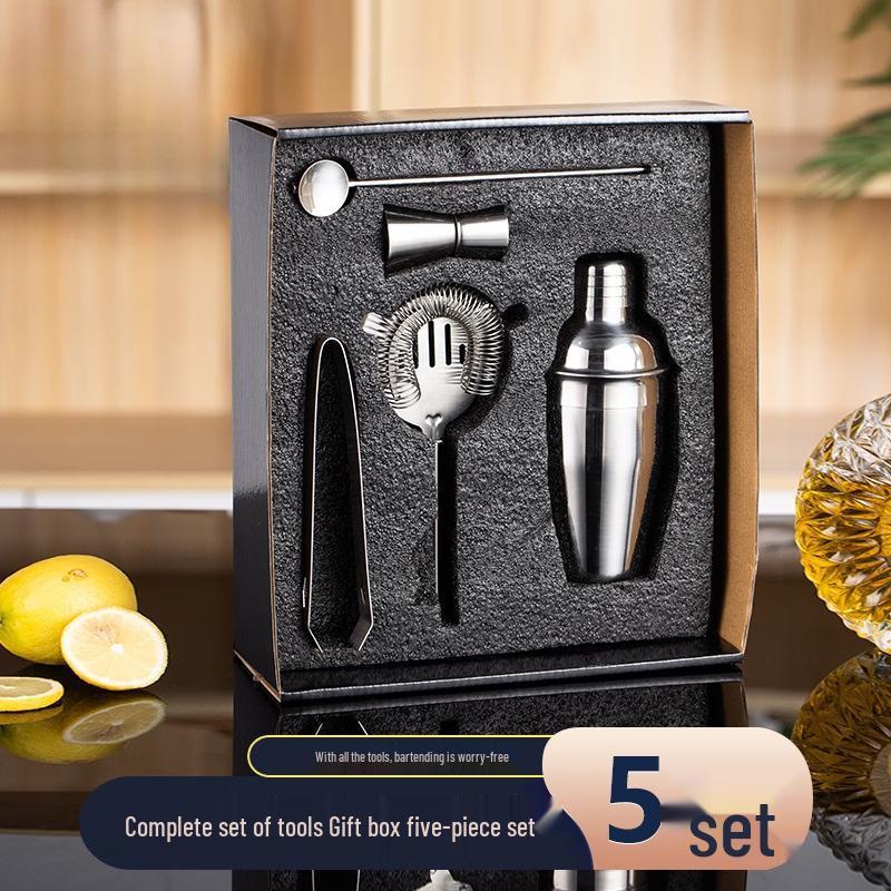 Shangqi Stainless Steel Cocktail Shaker Bartending Gift Set
