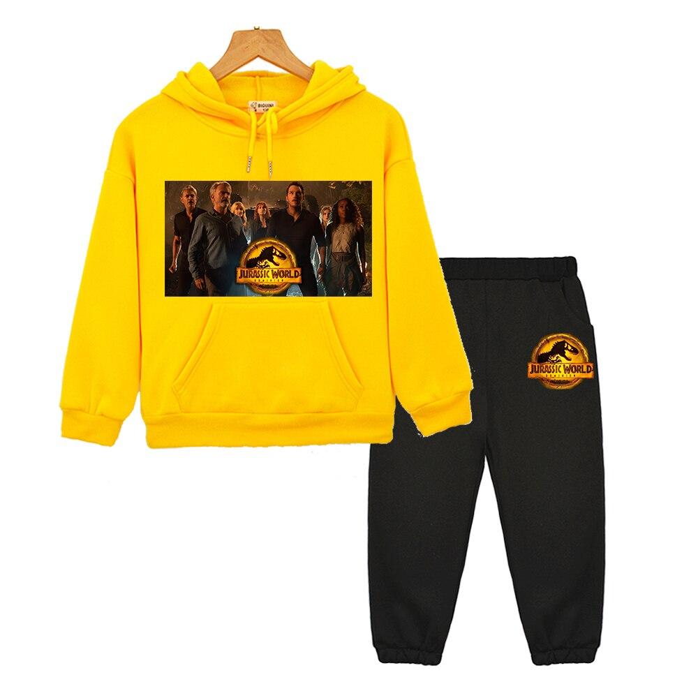 

Динозавр детский бутик одежда Комплекты с капюшоном Осенняя толстовка y2k Пуловер Куртка толстовка с капюшоном Jurassic World Dominio одежда для мальчиков и девочек