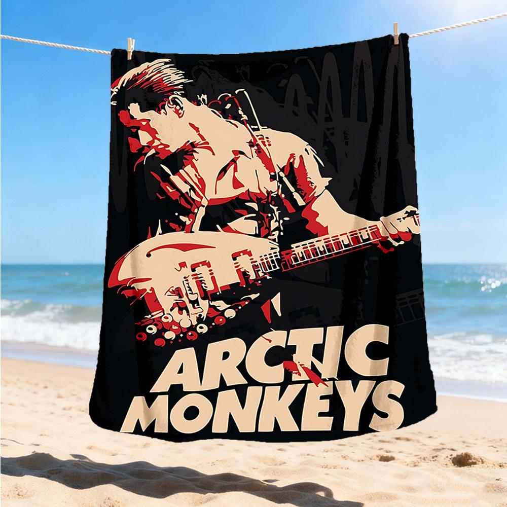 

1pc Arctic Monkeys Outdoor Blanket Lightweight Flannel Throw For Travel, Camping, Livingroom, Couch, Chair Soft 80x120cm
