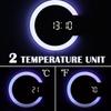 Meigar 3D Wall Clock LED Digital Table Clock Alarm Mirror Hollow Wall Clock Modern Design Nightlight Home Living Room