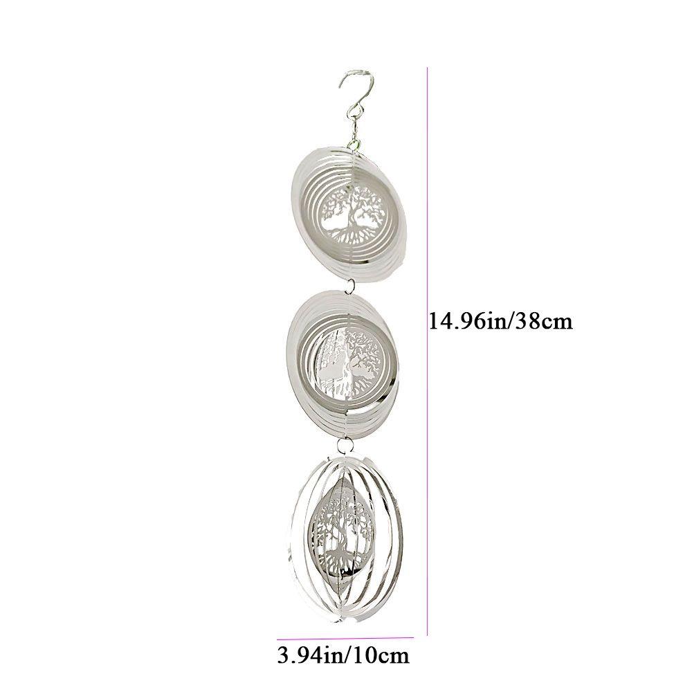Three-dimensional Shiny Windmill Wind Spinner Outdoor Garden Home Decoration Wind Chimes Ornaments