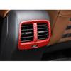 Car Rear Air Conditioner Vent Cover For Ford Bronco Sport + Red Carbon Fiber