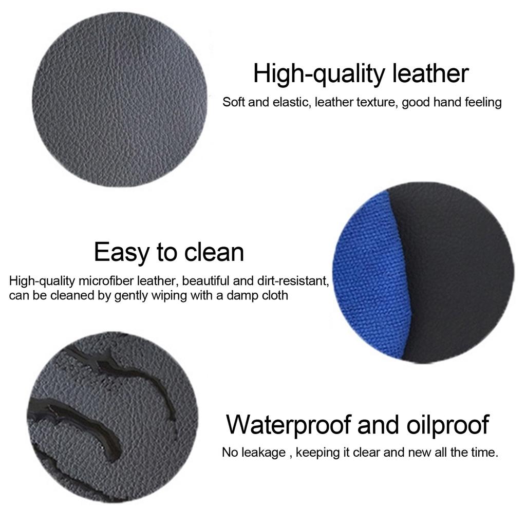 Microfiber Leather Seat Armrest Handle Decor Cover Trim Fit for CRV 2007-2009