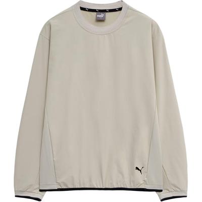 Active Wear M Aw Pa Wv Crew Sports Woven Round Neck Long Sleeve T-Shirt Men Tops Desert-Dust 940935-02
