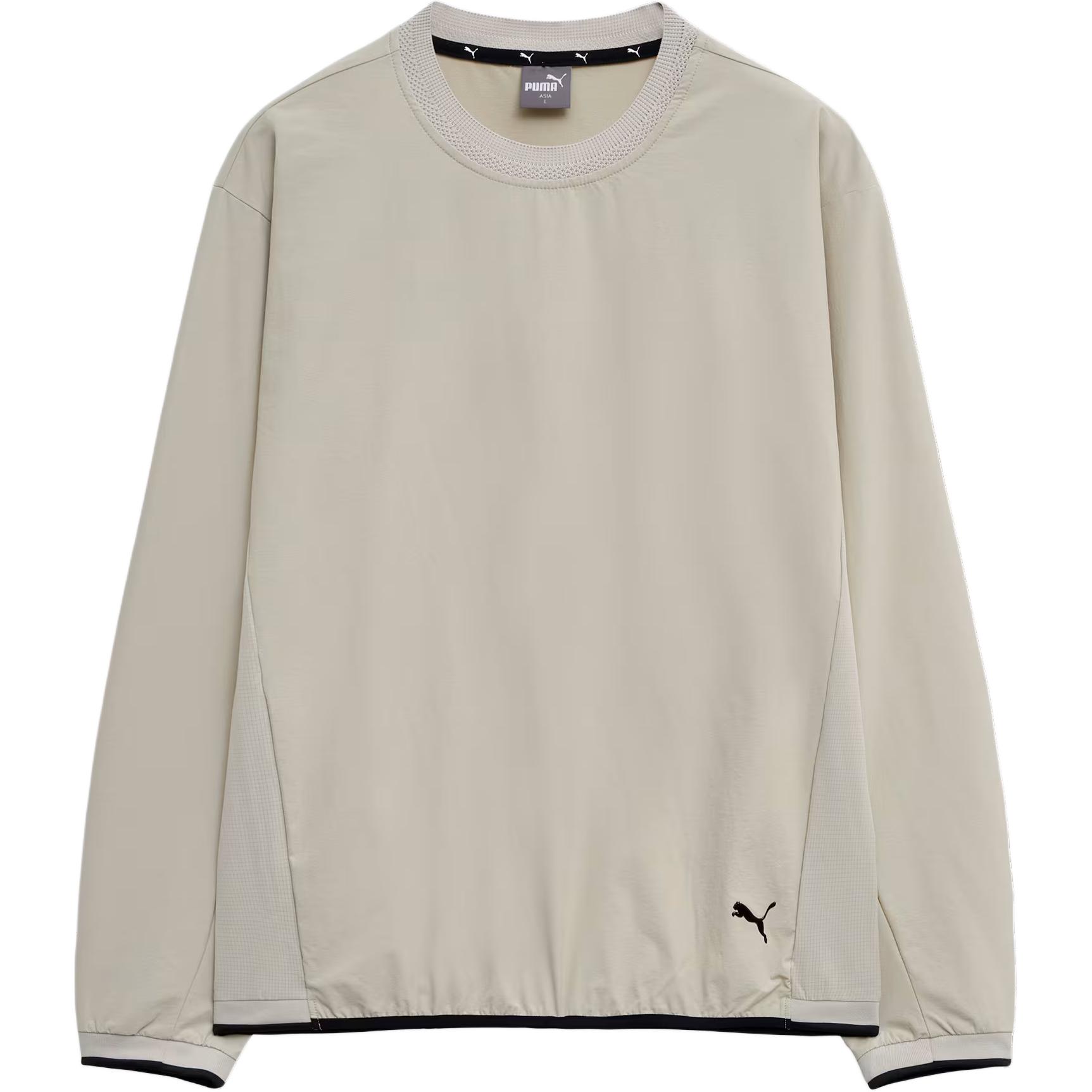 PUMA ACTIVE WEAR M AW PA WV CREW T Shirt Men s Desert Dust 940935-02 M