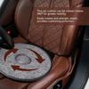 Cabilock 1PCS Rotating Car Seat Cushion Non Slip Swivel Cushion for Elderly Driver Ergonomic Auto Seat Pad 20.47X15.74 Inch Comfort Support for