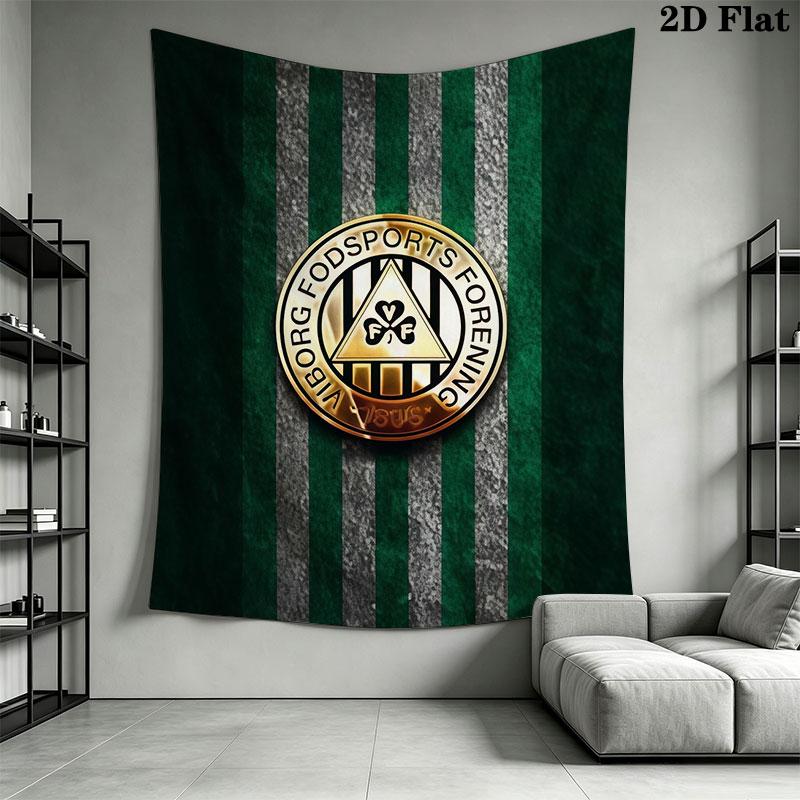 Viborg FF logo Wall Hanging Printed Fabric Blanket Decorative Tapestries for Bedroom Living Room Home Decor