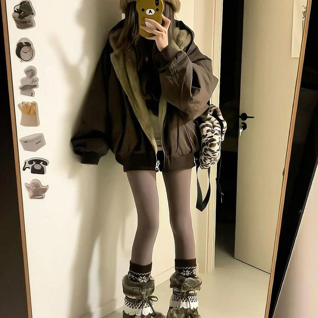 Women's 2025 Winter Double-Sided Velvet Snow Eagle Retro Cotton Parka Coat