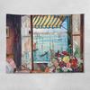 Oceanview window backdrop fabric digitalprinted polyester tapestries living rooms bedrooms macrame wall hanging room decor