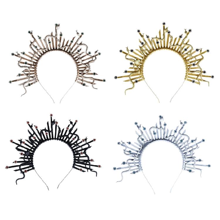 Dunkler Ton Schlangen-Kopfschmuck Gothic-Thema Event-Accessoire Cosplay-Stirnband Cosplay-Haarteile Party-Kleidung für Individualität