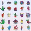 50Pcs Cartoon Cute Creative Little Eyes Monster Graffiti Waterproof Sticker Trendy Decoration Decal Children'S Toy