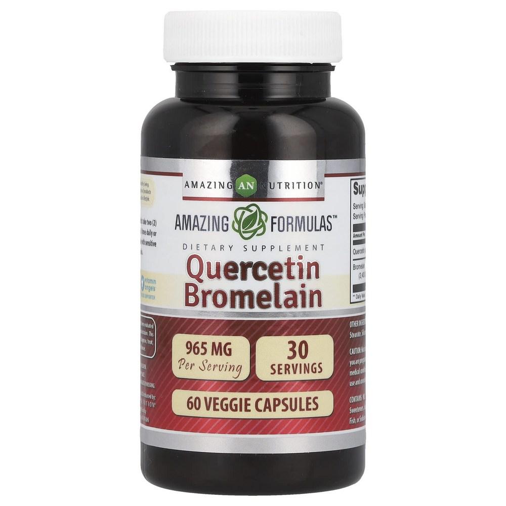 Amazing Nutrition Quercetin Bromelain 60 Veg Capsules 4 Pcs 60 Tablets
