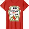 Ho Messo il Ketchup Sul Mio Pomodoro Fai da Te Halloween Maglietta a Girocollo da Donna Vintage Traspirante Grafica Unisex Moda Stiloso