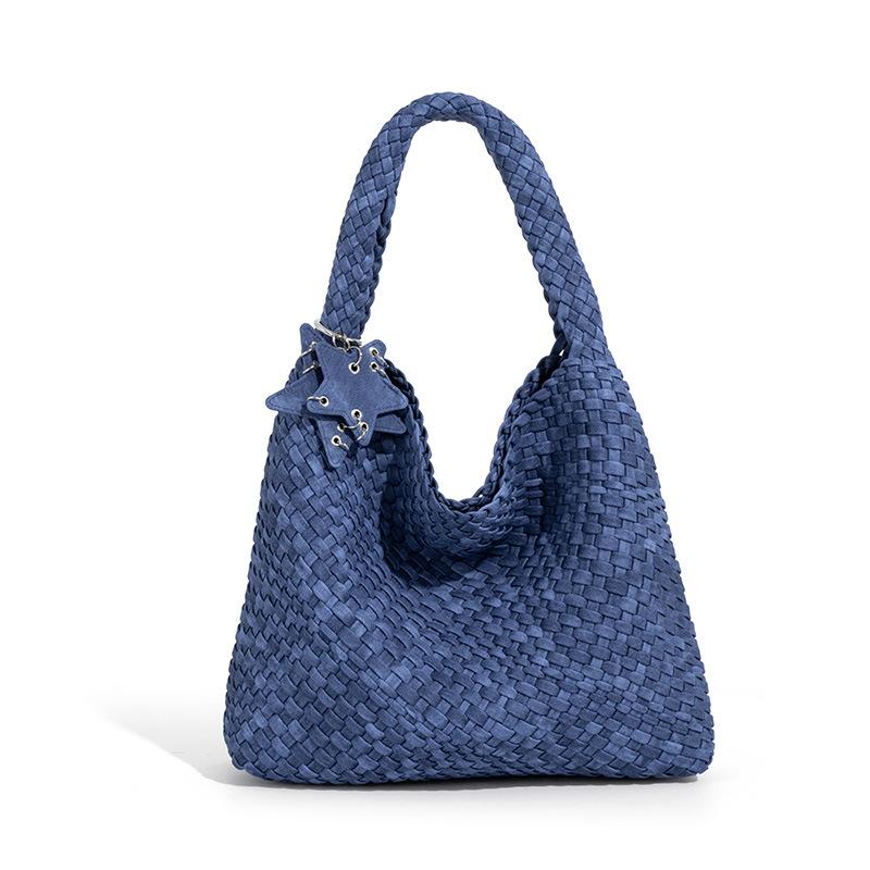2025 New High-Quality Woven Handbag Bucket Bag Large Capacity Casual Commuter Shoulder Bag for Women
