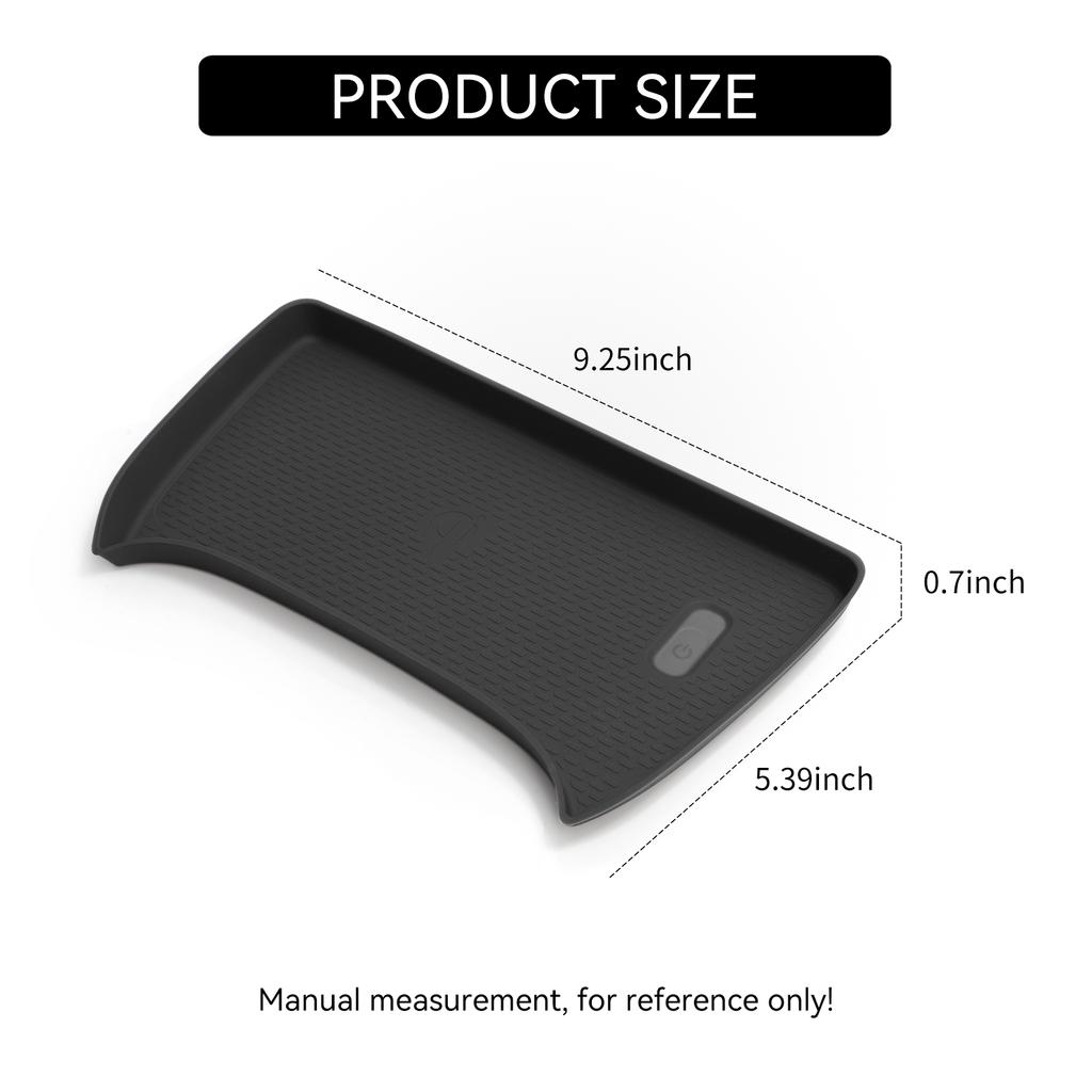 for Subaru Crosstrek 2025 Car Anti-Slip Pad Silicone Center Console Wireless Charger Interior Accessories Black