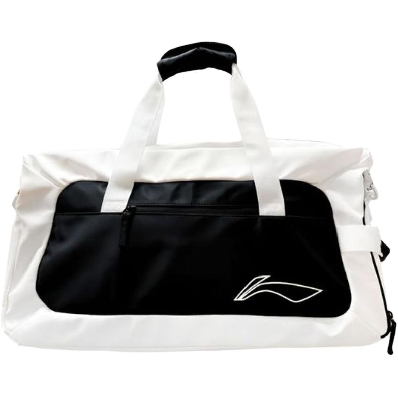 

Li-Ning Lightweight Durable Large Capacity Badminton Racket Bag Multi-Use Shoulder Strap Unisex Travel Bag Black White ABDU321-2 Black White