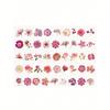 1 Box Of 45 Retro Fresh Floral Decoration PET Stickers For Journaling And Collage Back To School