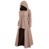 European and American Style Plus Size Women's Dress Gothic Punk Jacket Hooded Casual Loose Elastic Solid Color Coat