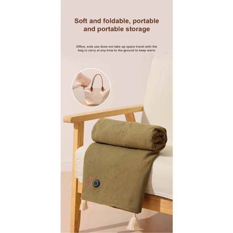 Graphene Heating Warming Blanket Blanket Warming Blanket Heating Shawl USB Washable Leg Cover Shawl Electric Blanket No Power