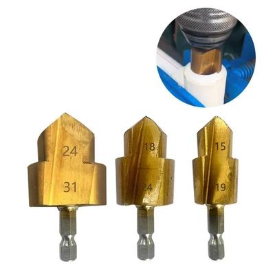 20/25/32mm PPR Lifting Stepped Drill Bit Hexagon Shank Hole Opener High Quality Water Pipe Connection Tool Drilling Tools