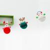 2M 3D Christmas Flag Decorations Santa Snowman Paper String Pennant Flag Holiday Party Decoration