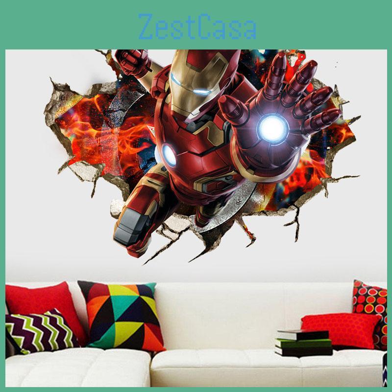 The Avengers 3d Wall Stickers Removable Kids Nursery Home Decor Mural Decal Art