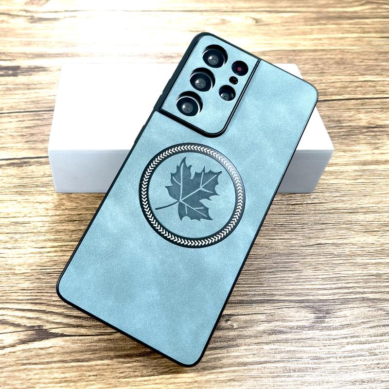 Retro Leather Case For Samsung Galaxy S25 S24 S23 S22 S21 Note 20 Ultra FE S 25 S24FE S25Ultra For Magsafe Wireless Charge Cover