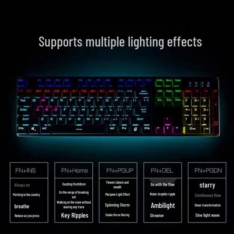 HP GK100F Wired Mechanical Gaming Keyboard