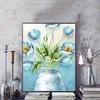 New Arrival 5D DIY Full Circle Diamond Painting "Flower Arrangement" Embroidery Cross Stitch Home Decor Gift