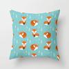 Cartoon Fox Animal Car Pillowcase Polyester Cushion Covers for Living Room Throw Pillow Case 45*45 Sofa Decoration
