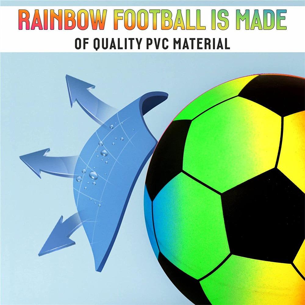 Party Supply Volleyball Rainbow Football Beach Rainbow Balls PVC Playthings Inflatable Football Toy
