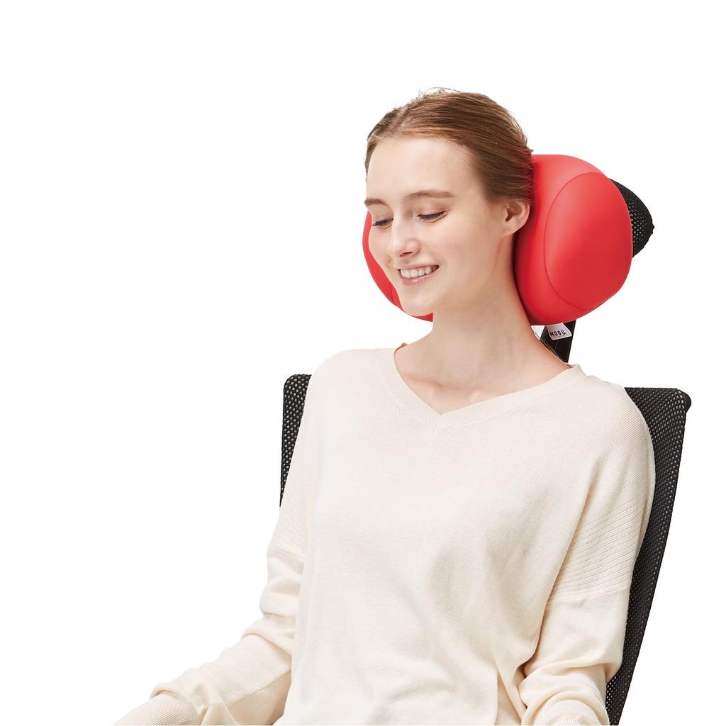 MOGU Portable Hole Made in a bead cushion that supports your Made with powder this compact pillow in royal blue is hand washable and perfect for back