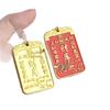 2025 Year of the Ox Cinnabar Yuanbao Keychain - Tianshi Blessing Pendant for Wealth, Luck, and Protection
