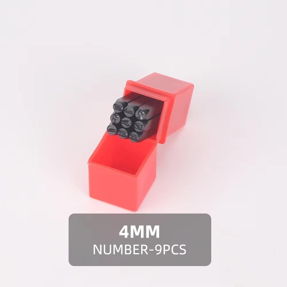 3-12.5 mm Digital Letter Stamp With Plastic Case Letter Stamp Punch Tools Leather Steel Punch